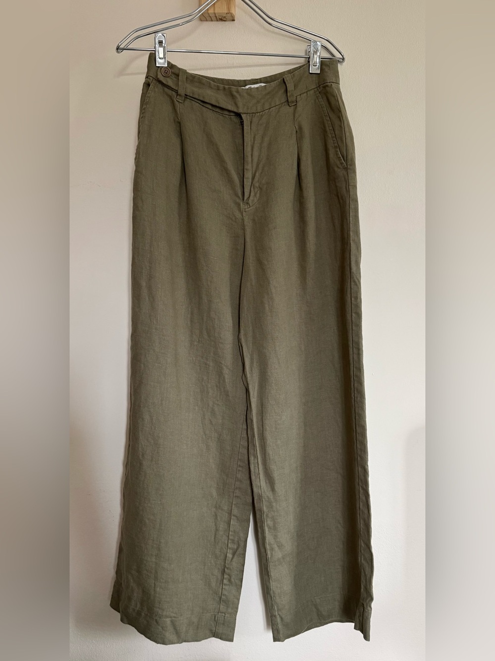 Madewell Harlow Wideleg pants in linen